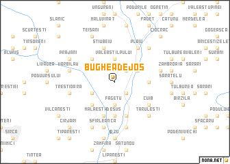 map of Bughea de Jos