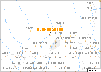 map of Bughea de Sus