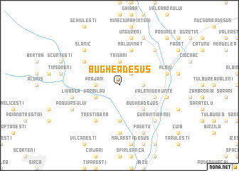 map of Bughea de Sus