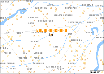 map of Bughiāna Khurd