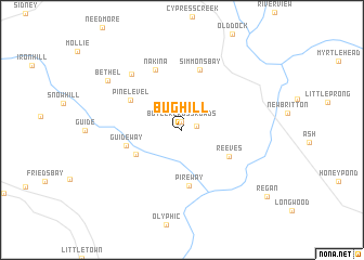 map of Bug Hill