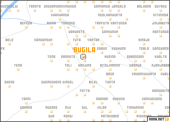 map of Bugila