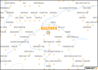 map of Bugnara