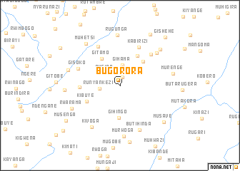 map of Bugorora