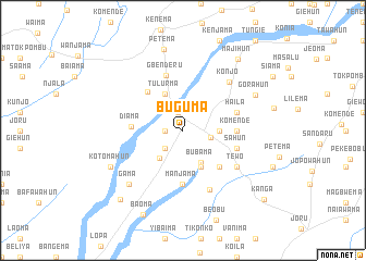 map of Buguma