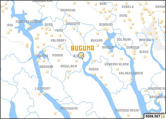 map of Buguma