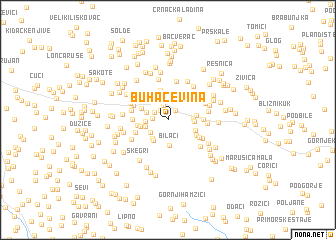 map of Buhačevina