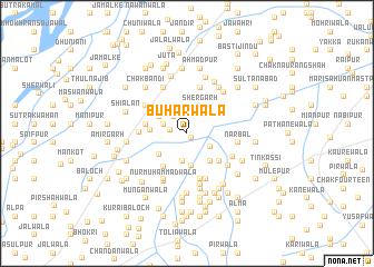 map of Būharwāla