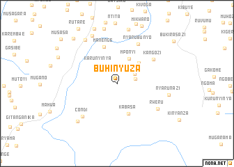 map of Buhinyuza