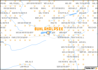 map of Bühl am Alpsee