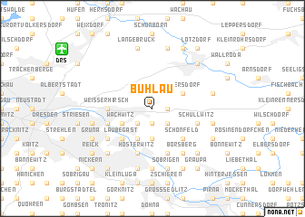 map of Bühlau