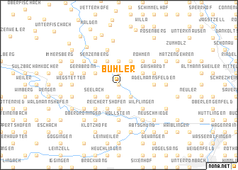 map of Bühler