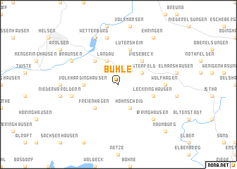 map of Bühle