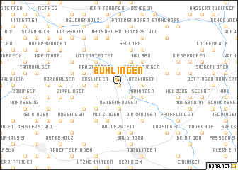 map of Bühlingen