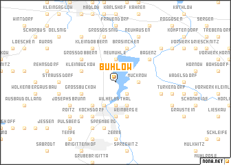 map of Bühlow