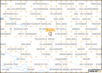 map of Bühl