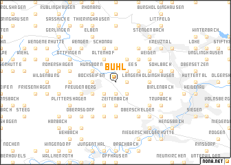 map of Bühl