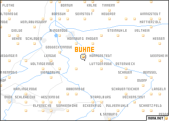 map of Bühne