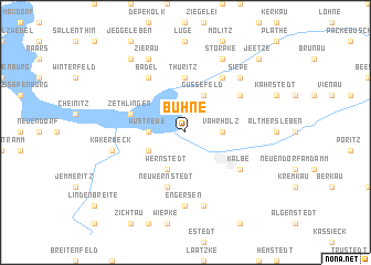 map of Bühne