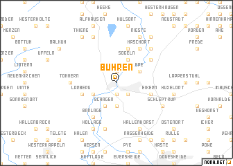 map of Bühren