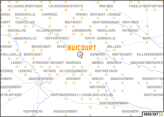 map of Buicourt