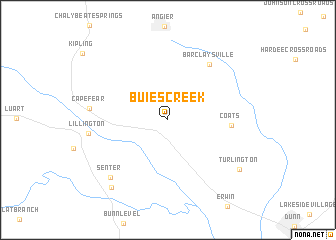 map of Buies Creek