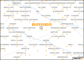 map of Buire-au-Bois