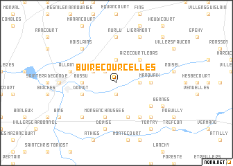map of Buire-Courcelles