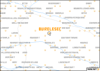 map of Buire-le-Sec