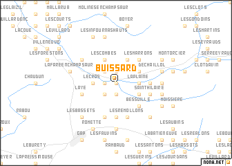 map of Buissard