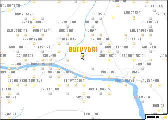 map of Buivydai