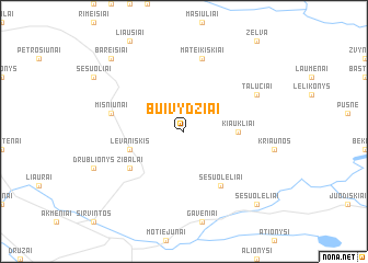 map of Buivydžiai