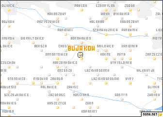 map of Bujaków