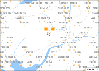 map of Buján