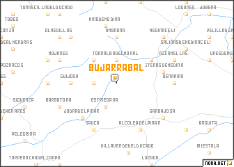 map of Bujarrabal