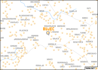 map of Buječ