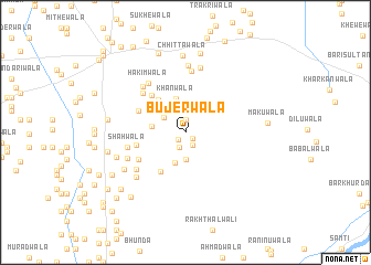 map of Bujerwāla