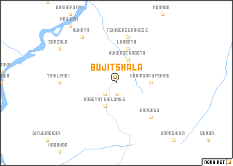 map of Buji-Tshala