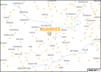 map of Bujkoviće