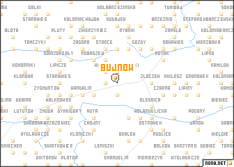 map of Bujnów