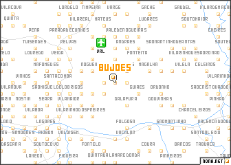 map of Bujões