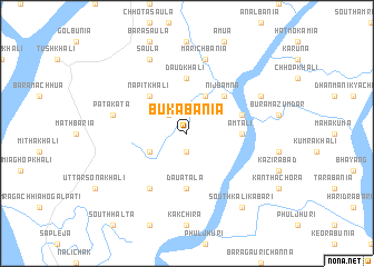 map of Bukābania