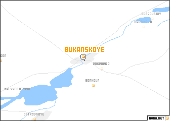 map of Bukanskoye