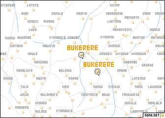 map of Bukerere