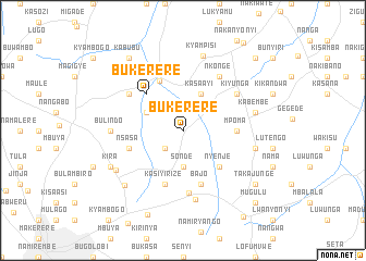 map of Bukerere