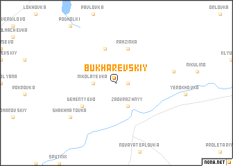 map of Bukharevskiy