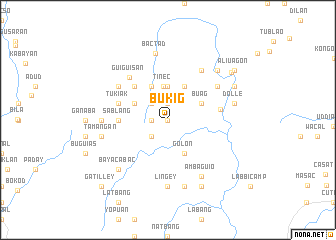 map of Bukig