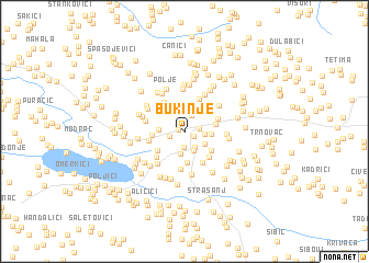 map of Bukinje