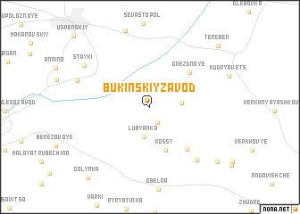 map of Bukinskiy Zavod