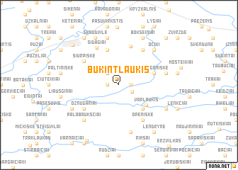 map of Būkintlaukis